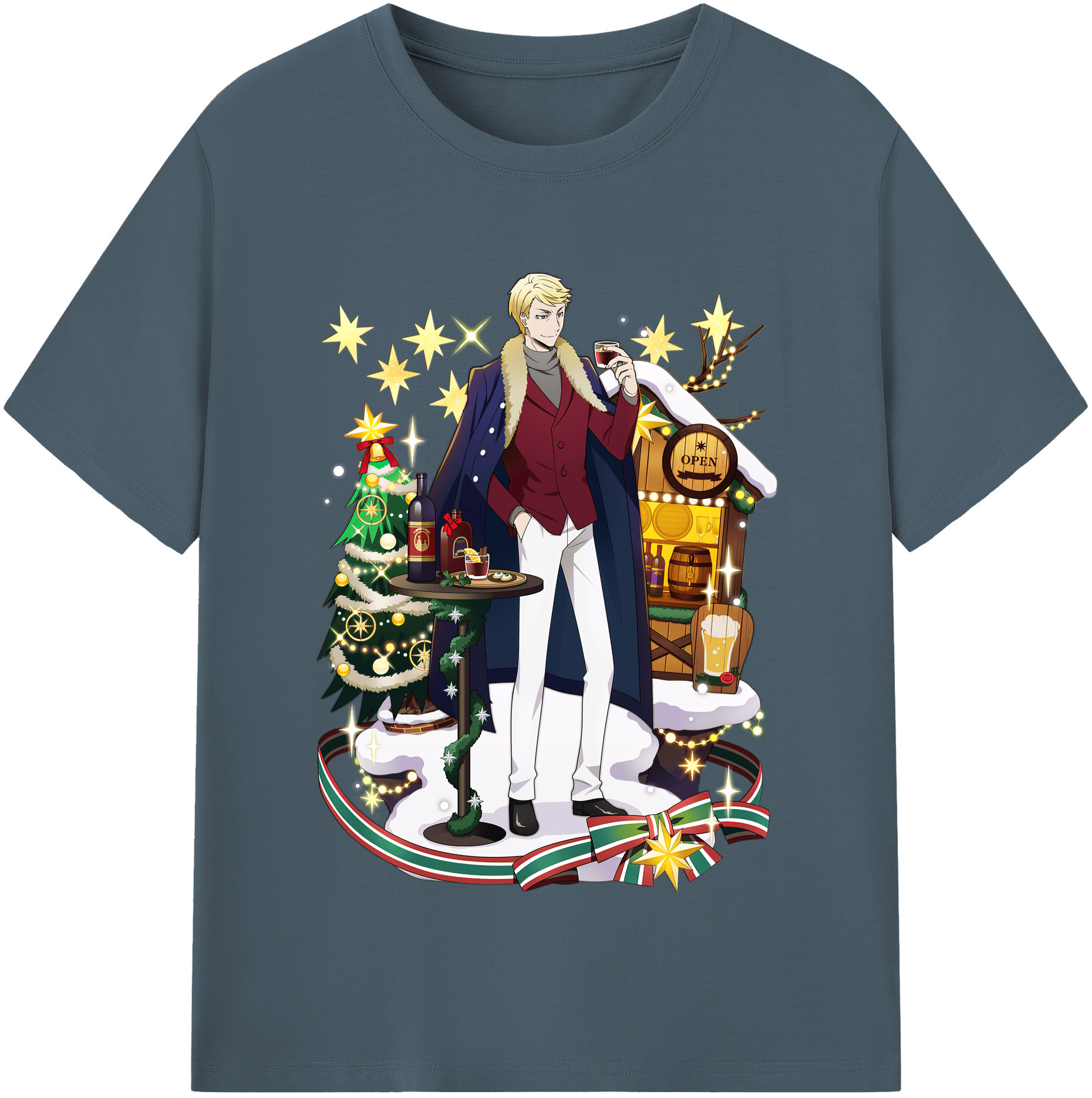 （画像用） 文豪ストレイドッグス Bungo Stray Dogs 綿100％半袖Tシャツ（フロントプリント）